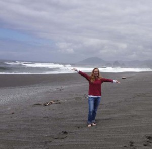 Jodi Chapman on beach