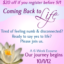 Coming Back to Life Ecourse Banner 250x250