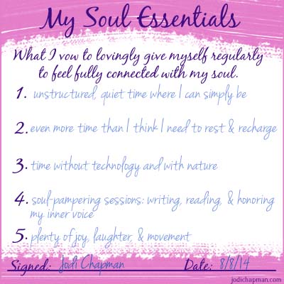 soul essentials my answers small
